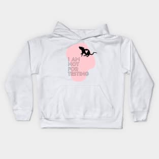 Stop Animal Testing Cruelty Free - I love rats Kids Hoodie